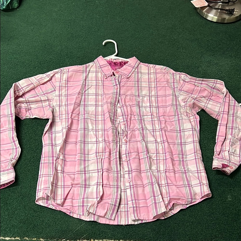 Pink Plaid Men's Shirt